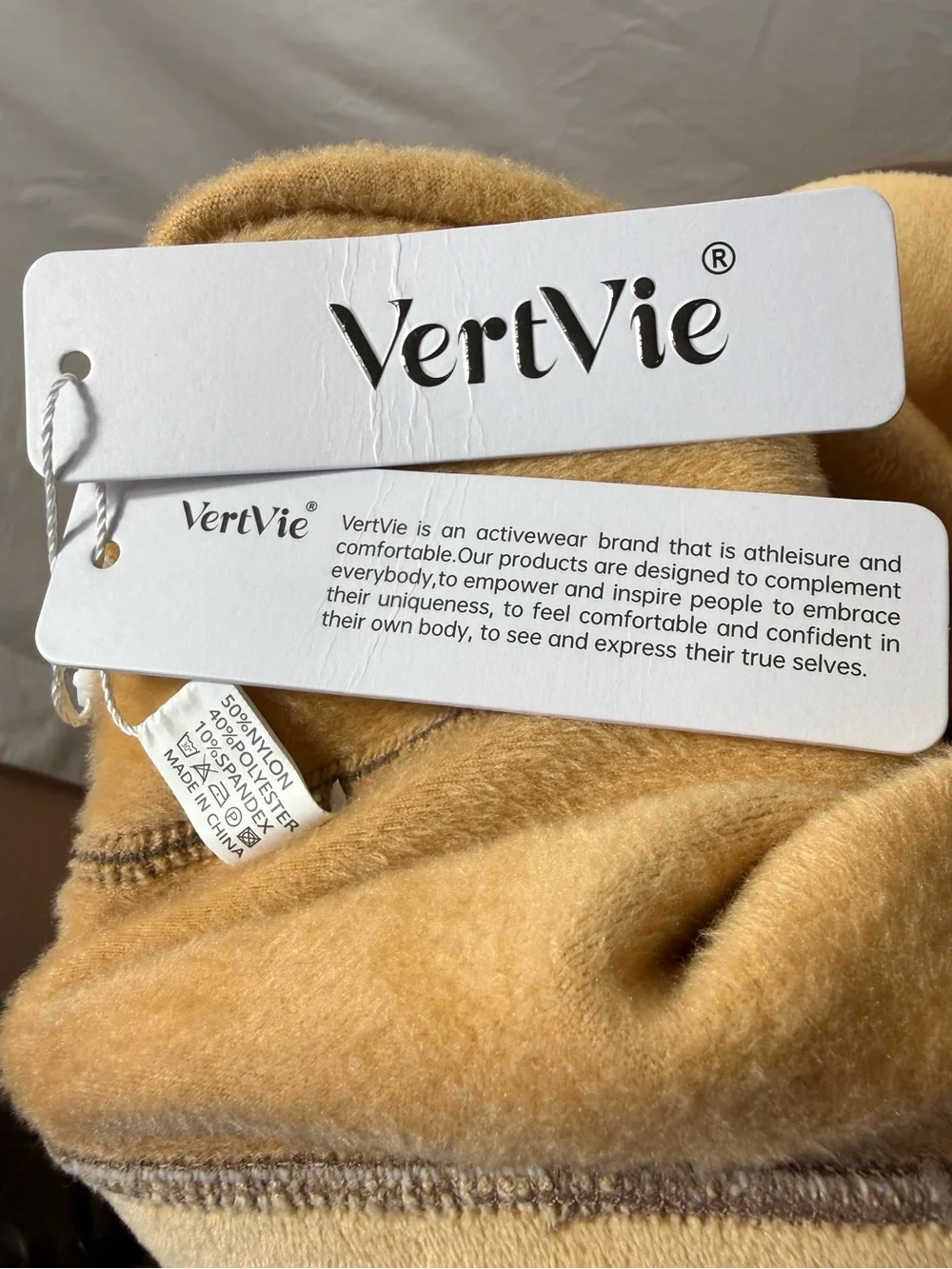 VertVie Fleece-Lined Thermal Leggings